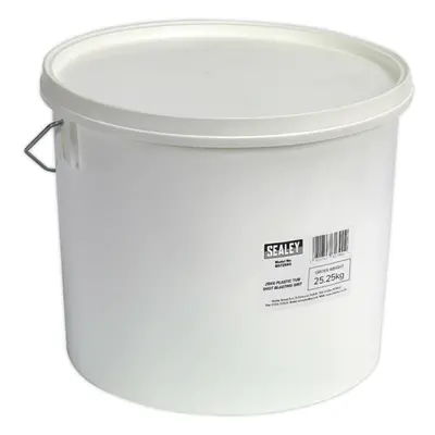 25KG Shot Blasting Grit PLASTIC TUB - Sand Blasting Abrasive - Micron