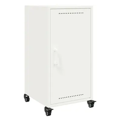 vidaXL Sideboard Storage Organiser Cupboard Side Cabinet Highboard White Steel