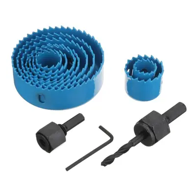 () 12pcs 19-127mm Hole Saw Cutter Drill Bit Kit Hole Drill Tool for Wood Plasterboard PVC Pipe