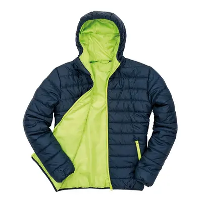 (XL, Navy/Lime) Result Core Mens Soft Padded Jacket