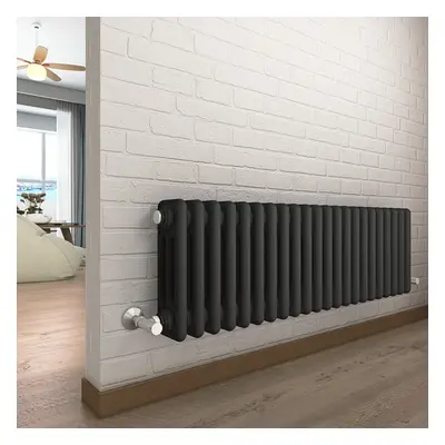 (300 x 1010mm Triple, Anthracite) PlumbGalaxy Traditional-Style Cast Iron Radiator