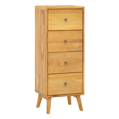 vidaXL Solid Wood Teak Chest of Drawers Wooden Sideboard Storage Side Cabinet