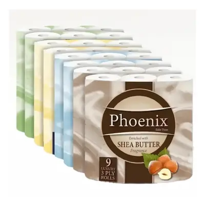 72 Phoenix Soft Luxury Toilet Rolls Bulk Buy - Quilted White Ply Toilet Paper - Pack of Toilet T