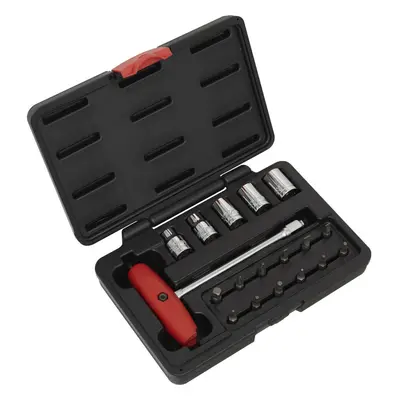 18 Piece Socket & JIS Bit Set - Compact Motorcycle Bit Set - Storage Case