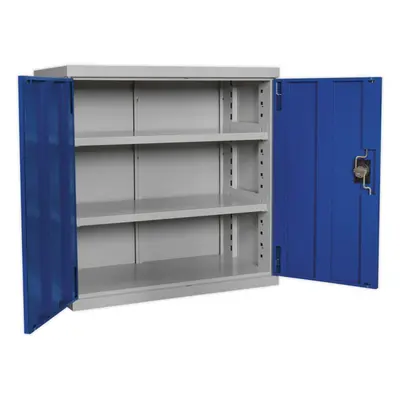 900mm Double Door Industrial Cabinet - x Shelves - Reinforced Steel Doors