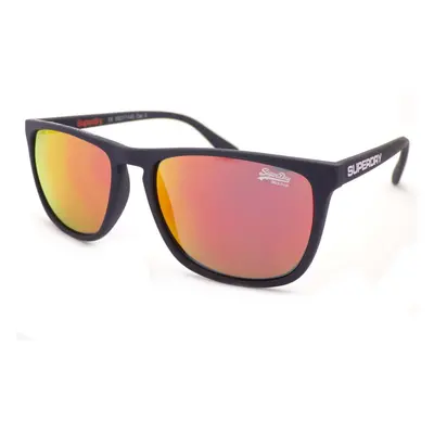 SUPERDRY Sunglasses SHOCKWAVE Dark Matt Blue / Red Mirrored Lenses