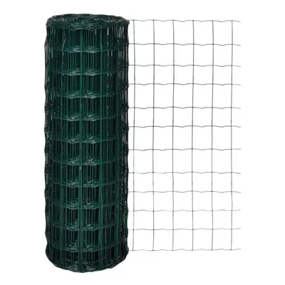 vidaXL Euro Fence Wire Mesh Fencing Barrier 10x1.7 m with 100x100 mm Mesh Steel