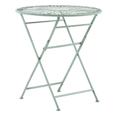 Garden Table Metal Light Green TRENTO