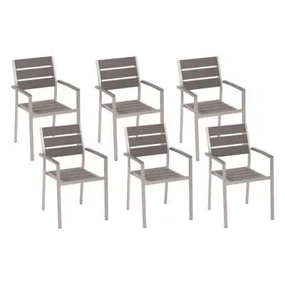 Set of Garden Chairs VERNIO Grey