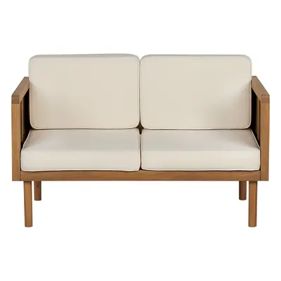 2 Seater Sofa BARATTI Acacia Wood Light Wood