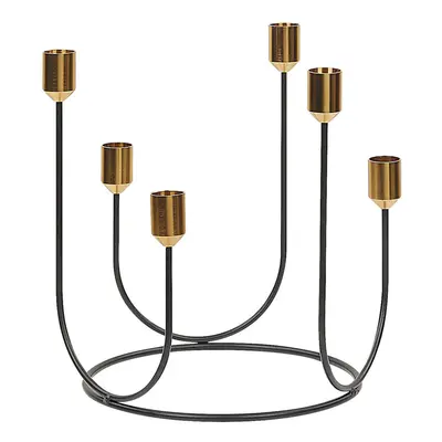 Candle Holder PANAY Metal Black