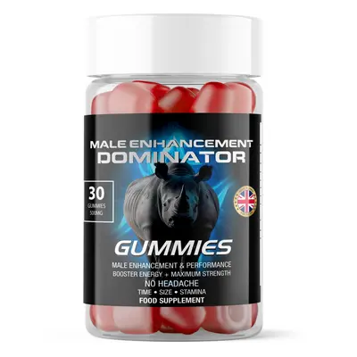 Male Enhancement Dominator Gummies Bottle - Month Supply