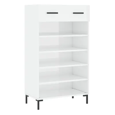 (high gloss white) vidaXL Shoe Cabinet Shoe Cupboard Shoe Rack High Gloss White Engineered Wood