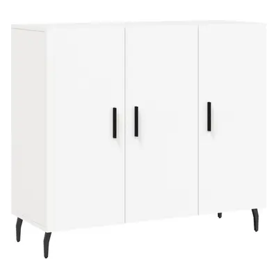 (white) vidaXL Sideboard Storage Cabinet Side Cabinet Concrete Grey Engineered Wood