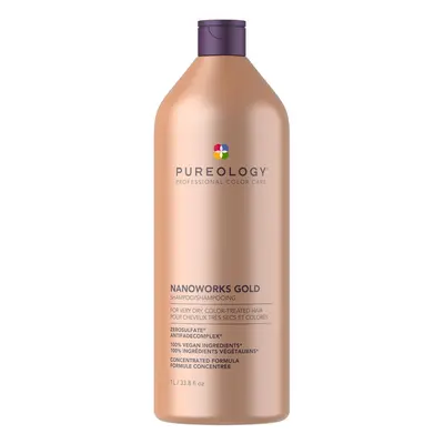 Nanoworks Gold, Shampoo, to Revive Dull, Tired Colour-Treated Hair, Renews Softness And Shine, V