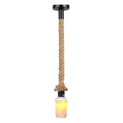 50cm E27 Hanging Pendant Ceiling Light with LED Fire Effect Bulb