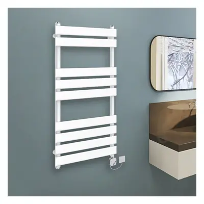 (950x500mm, white) WarmeHaus Thermostatic Heated Towel Rail Prefilled Electric Heated Towel Rail