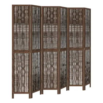 (40 x cm/ piece) vidaXL Room Divider Panel Room Privacy Screen Dark Brown Solid Wood Paulownia