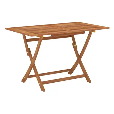 vidaXL Folding Garden Table Solid Eucalyptus Wood Patio Wooden Dining Table