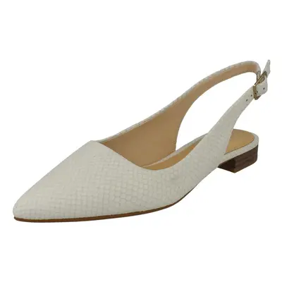 (White, UK 4) Ladies Clarks Court Shoes Laina55 Court - D Fit