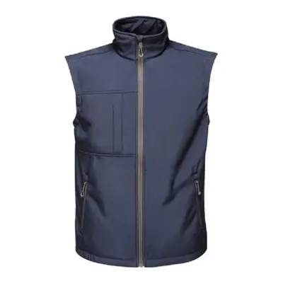 (4XL, Navy/Seal Grey) Regatta Mens Octagon II Printable Soft Shell Bodywarmer