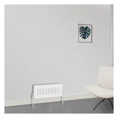 (300 x 830mm-3 Column) NRG Traditional White Bathroom Cast Iron Radiator