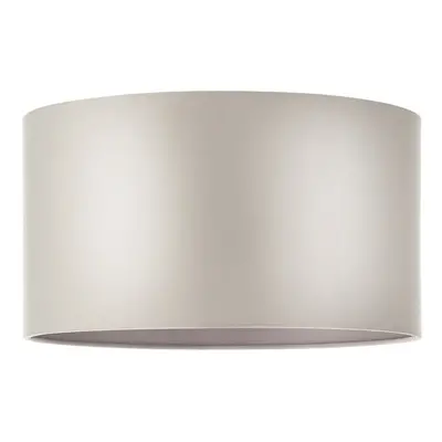 380mm Mink Satin Fabric Cylinder Lamp Shade - Rolled Edge - 10W E27 LED