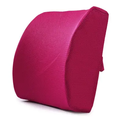 (Red) Soft Memory Foam Waist Pillow - Slow Rebound Cushion Health Waist Back Protection Mat