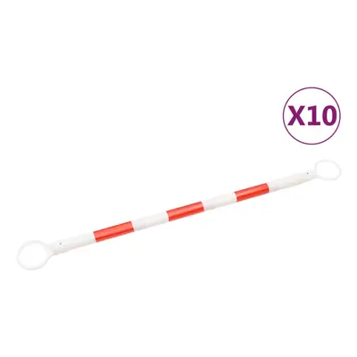 vidaXL 10x Retractable Traffic Cone Bars ABS cm Retractable Cone Bar