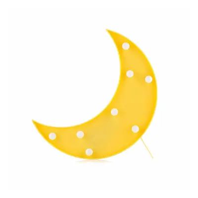 (Yellow, Moon) Led Night Light for Kids Moon Star Cloud Bedroom Bedside Lamp Room Party Decorati