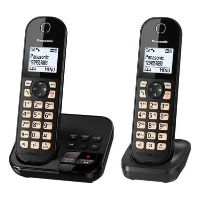 PANASONIC KX-TGC462EB Cordless Phone - Twin Handsets