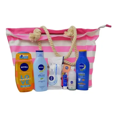 Nivea Sun Beach Must Haves - Sun SPF30 200ml, After Sun, Cleanse, Balm, Shoer, Deo