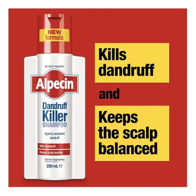 (6 Bottles ) Alpecin Dandruff Killer Shampoo | Effectively Removes & Prevents Dandruff 250ml