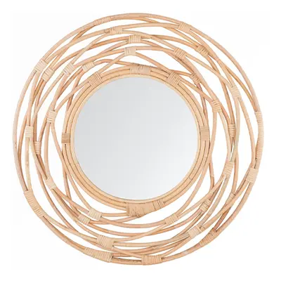 Wall Mirror BURGIS Rattan Natural