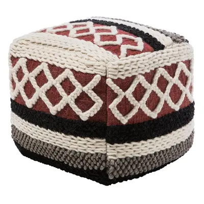 Cotton Pouffe Multicolour SAGAR