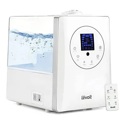 LEVOIT Cool & Warm Humidifiers Essential Oil Diffuser for Large Home 6L, Auto Mode, Dual Nozzles