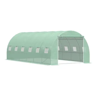 Outsunny Greenhouse Polytunnel Walk-in Flower Plant Steel x M Outdoor