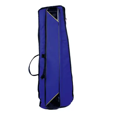 Portable Oxford Cloth Tenor Trombone Backpack Add Sponge Instrument Shoulder Bag Waterproof Blue