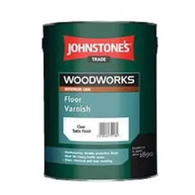 Johnstones Floor Varnish Satin Clear 5L