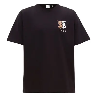 (S) Burberry Logo Black T-Shirt