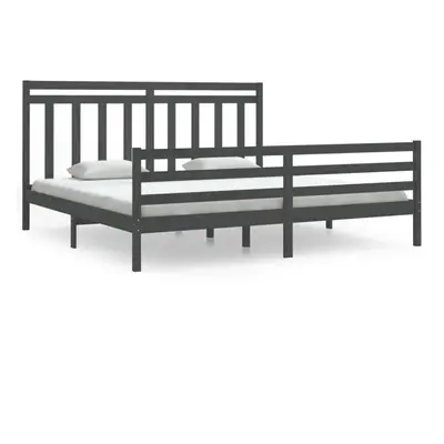 (grey, x cm) vidaXL Solid Wood Bed Frame Bedroom Bedstead Bed Base Multi Colours/Sizes