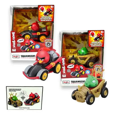 (Set of Both Red & Green) RED or GREEN ANGRY BIRDS SQUAWKERS Interactive Car