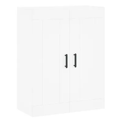 (white) vidaXL Wall Mounted Cabinet Bathroom Cabinet Cupboard White Engineered Wood