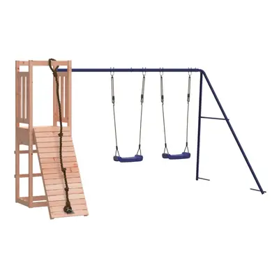 (solid douglas wood) vidaXL Outdoor Playset Wooden Playground Set Kids Swing Set Solid Wood Doug