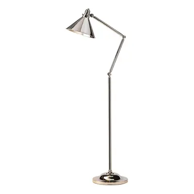 Floor Lamp Highly Polished Nickel Finish LED E27 100W Bulb