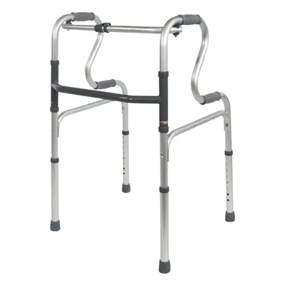 Dual Rise Lightweight Aluminium Folding Walking Frame - Height Adjustable Legs