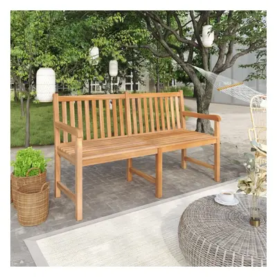 vidaXL Solid Teak Wood Garden Bench Outdoor Patio Terrance Bench Seating Chair