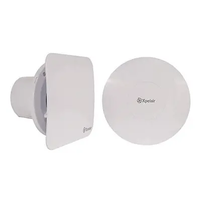 Xpelair C4SR Simply Silent Contour Extractor Fan Standard 4"/100mm Bathroom - Square/Round, Whit