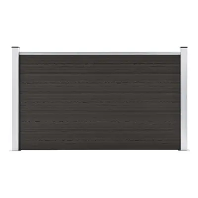 Fence Panel WPC 180x105 cm Black