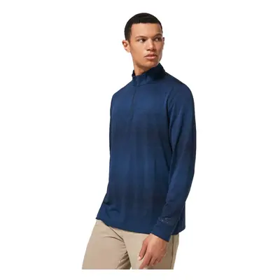 (M, Poseidon Dk Heather) Oakley Mens Contender Moisture Wicking Half Zip Sweater